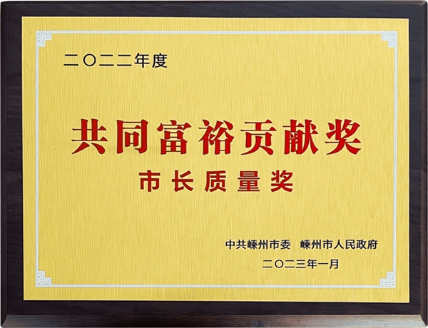 金帝集成灶喜获“嵊州市长质量奖”及“工业企业十强”双荣誉！